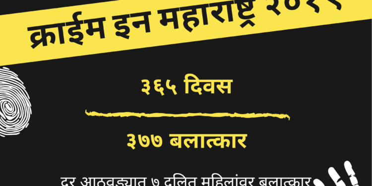 क्राईम इन महाराष्ट्र २०१९– जातीय अत्याचाराचा वाढता आलेख – ॲड. प्रियदर्शी तेलंग