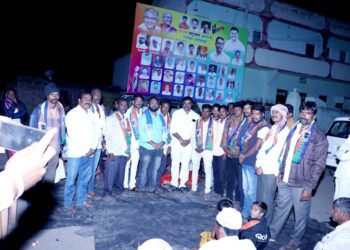 भूम तालुक्यातील शाखापूर ग्रामपंचायत सदस्यांचा वंचित बहुजन आघाडीमध्ये प्रवेश