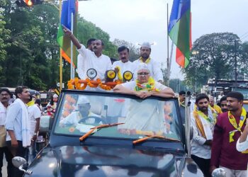 वंचित बहुजन युवा  आघाडीच्या वतीने अकोला येथे भव्य युवा अभिवादन रॅली