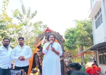 एल. आर. टी कॉलेजमध्ये शिवजयंती उत्सव