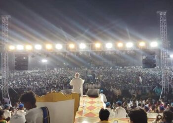 अंबाजोगाईत वंचित बहुजन आघाडीच्या प्रचारार्थ बाळासाहेब आंबेकरांची परिवर्तन सभा