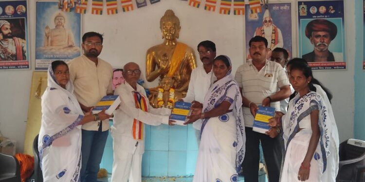 मांडेगावातील जय भीम बुध्दविहारात बुद्ध जयंती उत्साहात साजरी