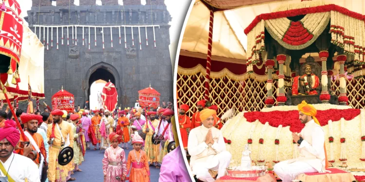 रायगडावर 352 वा शिवराज्याभिषेक सोहळा उत्साहात साजरा, 3 लाख शिवभक्त रायगडावर