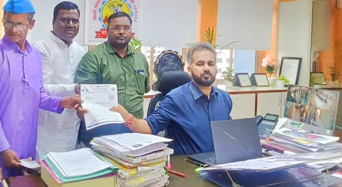 भीमशक्ती नगरमध्ये डेंग्यू-मलेरियाचा कहर; स्वच्छतेसाठी वंचित बहुजन माथाडी युनियनचे आयुक्तांना निवेदन!