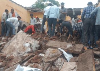 राजस्थानमध्ये शाळेचे छत कोसळून ४ चिमुकल्यांचा बळी, ८ गंभीर जखमी