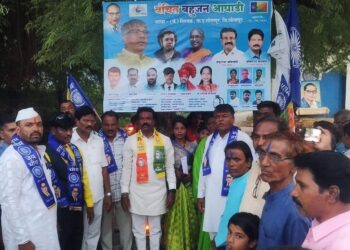 वंचित बहुजन आघाडीच्या शाखेचे जैनापूर शिरवळ येथे उद्घाटन