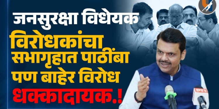 महाराष्ट्र जनसुरक्षा विधेयक: विरोधकांच्या संमतीनेच मंजूर - देवेंद्र फडणवीस