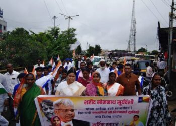 लातूर येथे वंचित बहुजन आघाडीच्या वतीने स्वातंत्र्य दिन उत्साहात साजरा