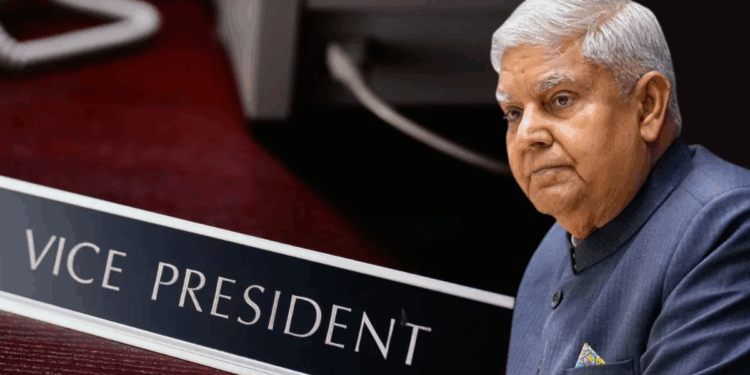 उपराष्ट्रपतींच्या राजीनाम्यामुळे रिक्त झालेल्या जागेसाठी ९ सप्टेंबरला निवडणूक