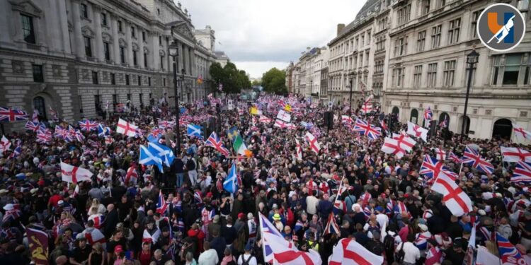 युरोपमध्ये पुन्हा एकदा आंदोलनाचे वारे: लंडनमध्ये 'मेक अमेरिका ग्रेट अगेन' च्या टोप्या, पोलिसांवर हल्ले