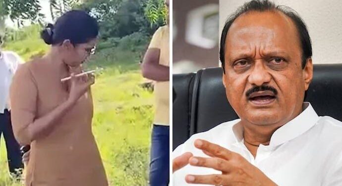 अजित पवारांची अरेरावी ; महिला अधिकाऱ्यावरच चौकशीचा डाव !