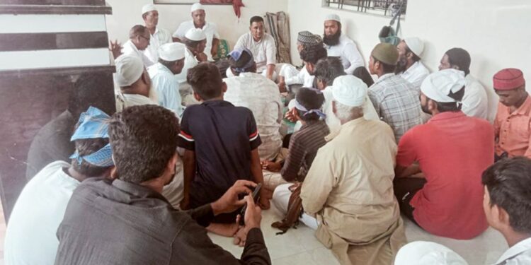 सिंधगाव येथे मुस्लिम समाजाची वंचित बहुजन आघाडीसोबत बैठक