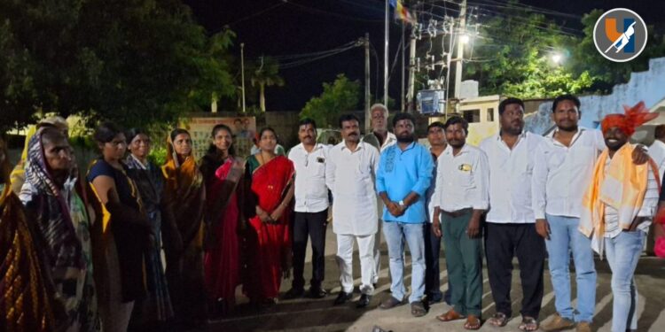 Solapur : अक्कलकोट तालुक्यातील कर्जाळ येथे वंचित बहुजन आघाडीची शाखा उद्घाटन