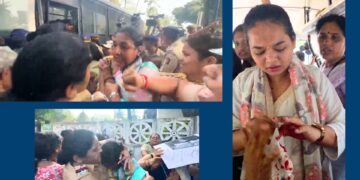 वंचित बहुजन आघाडीचा मुंबईत एल्गार; पोलिसांकडून महिला कार्यकर्त्यांवर लाठीमार!