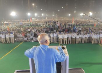 संविधान सन्मान महासभेतून ॲड. प्रकाश आंबेडकरांचा भाजप – आरएसएसवर जोरदार प्रहार!