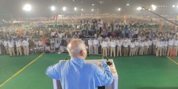 संविधान सन्मान महासभेतून ॲड. प्रकाश आंबेडकरांचा भाजप – आरएसएसवर जोरदार प्रहार!