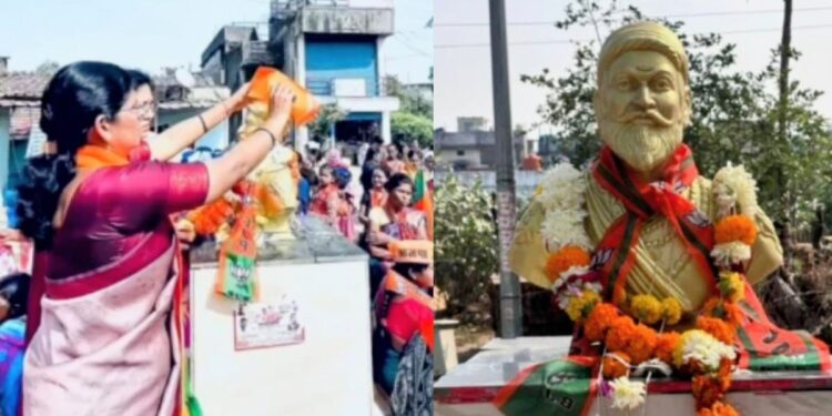 भाजपकडून भंडाऱ्यात प्रचारादरम्यान छत्रपती शिवाजी महाराजांचा अवमान; भाजप महिला उमेदवारावर तीव्र संताप