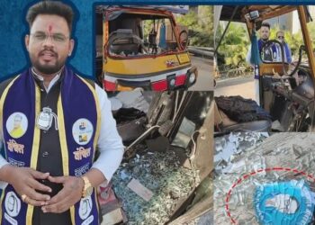 बारामतीत पराभवाच्या भीतीने ‘वंचित’च्या प्रचार गाडीवर हल्ला; डॉ. बाबासाहेब आंबेडकर यांच्या फोटोंची विटंबना