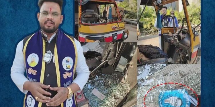 बारामतीत पराभवाच्या भीतीने ‘वंचित’च्या प्रचार गाडीवर हल्ला; डॉ. बाबासाहेब आंबेडकर यांच्या फोटोंची विटंबना