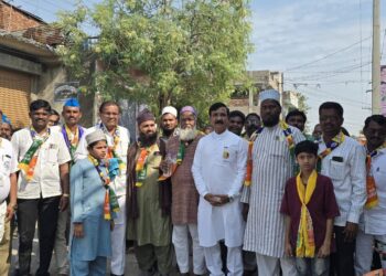 पुर्णा नगरपरिषद निवडणुकीत वंचित बहुजन आघाडीचे शक्तिप्रदर्शन ; शहरात भव्य रॅली