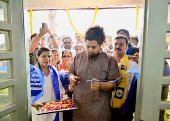 नागपूर दौरा :सीताबर्डी येथे सुजात आंबेडकरांच्या हस्ते वंचित बहुजन आघाडीच्या जनसंपर्क कार्यालयाचे उद्घाटन