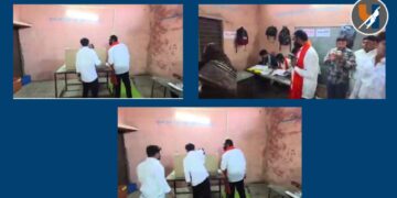 संतोष बांगर पुन्हा वादात; मतदान केंद्रात घुसून घोषणाबाजी, गोपनीयतेचा भंग केल्याने कारवाईची मागणी!