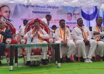 हरेगावात १६ वी बौद्ध धम्म परिषद उत्साहात संपन्न; भीमराव आंबेडकर यांची प्रमुख उपस्थिती