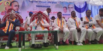 हरेगावात१६ वी बौद्ध धम्म परिषद उत्साहात संपन्न; भीमराव आंबेडकर यांची प्रमुख उपस्थिती