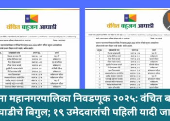 जालना महानगरपालिका निवडणूक २०२५: वंचित बहुजन आघाडीचे बिगुल; १९ उमेदवारांची पहिली यादी जाहीर
