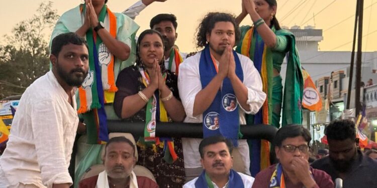 नांदेडमध्ये सुजात आंबेडकरांचे जंगी स्वागत; प्रभाग २० मध्ये सुजात आंबेडकरांच्या रॅलीला जनसागर उसळला