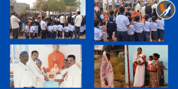 मांडेगाव येथील जय भीम बुद्ध विहारात ७७वा प्रजासत्ताक दिन उत्साहात साजरा