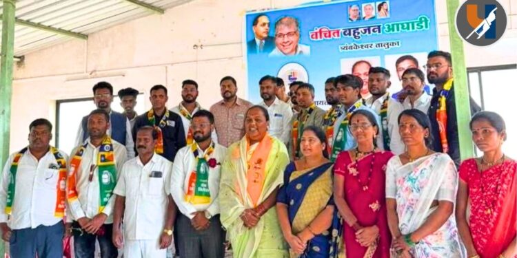 त्र्यंबकेश्वरमध्ये वंचितचा भव्य पक्षप्रवेश सोहळा; राज्य उपाध्यक्ष दिशा पिंकी शेख यांची उपस्थिती