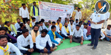 नांदेड : राजू कांबळे हल्ला प्रकरणी वंचित बहुजन आघाडीचे IG कार्यालयासमोर धरणे आंदोलन