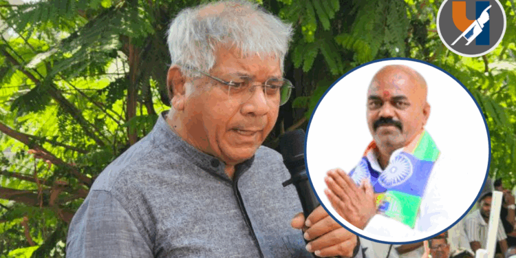 राहुरीत संतोष चोळके यांच्या प्रचारार्थ ॲड. प्रकाश आंबेडकर यांची जाहीर सभा