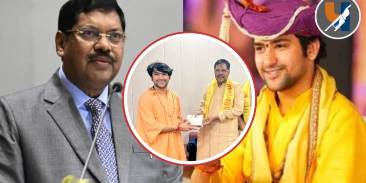 हिंदू राष्ट्राची वल्गना करणाऱ्या धिरेंद्र शास्त्रीची आणि माजी सरन्यायाधीश बी.आर. गवई यांची भेट !