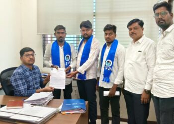 NEET-UG परीक्षा घोटाळ्याविरोधात अहमदनगरमध्ये सम्यक विद्यार्थी आंदोलनाचे धरणे आंदोलन