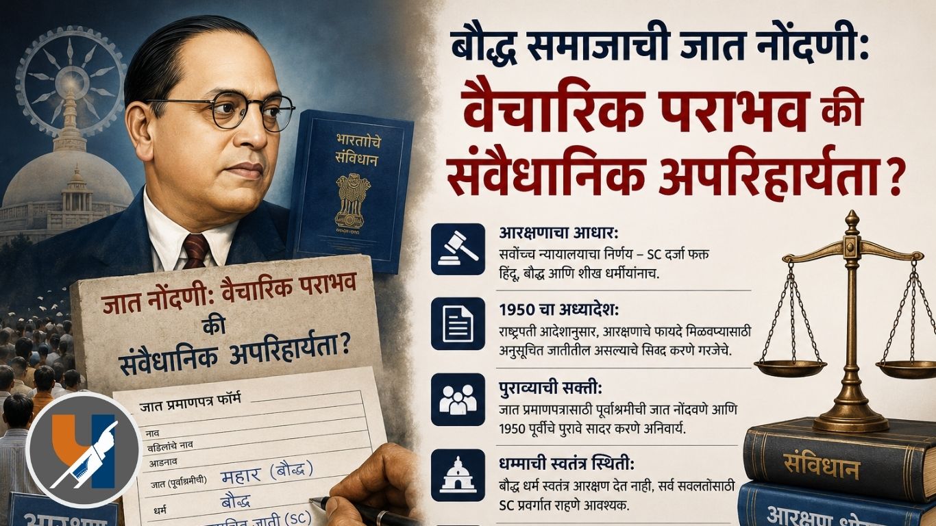 बौद्ध समाजाची जात नोंदणी: वैचारिक पराभव की संवैधानिक अपरिहार्यता?