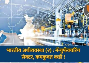 भारतीय अर्थव्यवस्था (२): मॅन्युफॅक्चरिंग सेक्टर , कमकुवत कडी !