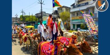 ४५ अंशाचा पारा अन् महागाईचा जाळ! इंधन दरवाढीविरोधात अकोल्यात वंचितचा भव्य बैलगाडी मोर्चा; बैलगाडी, गाढव, घोडे आणि सायकलने वेधले लक्ष