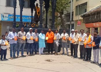मनमाडमध्ये शिवराज्याभिषेक दिन उत्साहात साजरा; छत्रपती शिवाजी महाराजांना अभिवादन 