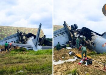 आसाममध्ये भारतीय हवाई दलाच्या 'AN-32' विमानाला भीषण अपघात; लँडिंग करताना विमानाचे झाले दोन तुकडे