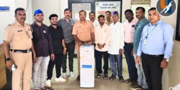 नांदेड: शिवाजीनगर पोलीस ठाण्यात वंचित बहुजन आघाडीतर्फे वॉटर फिल्टर भेट