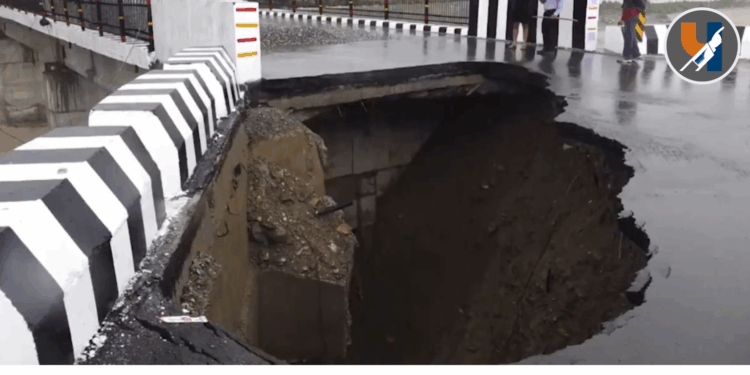 देहराडूनमध्ये १६ कोटींच्या पुलाच्या जोडरस्त्याला तडा; उद्घाटनानंतर अवघ्या १६ दिवसांतच वाहतूक ठप्प