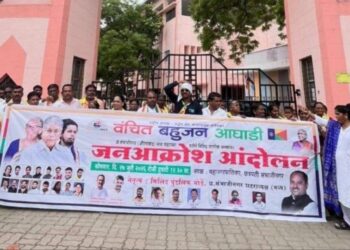 औरंगाबादमध्ये दूषित पाणीपुरवठ्याविरोधात वंचित बहुजन आघाडीचे जनआक्रोश आंदोलन; समस्या न सुटल्यास पालकमंत्र्यांच्या घरासमोर आंदोलनाचा इशारा