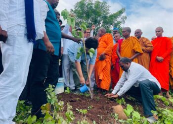 नांदेड : खुरगाव येथील श्रामणेर प्रशिक्षण केंद्राला सुजात आंबेडकर यांची भेट; वृक्षारोपण उपक्रम