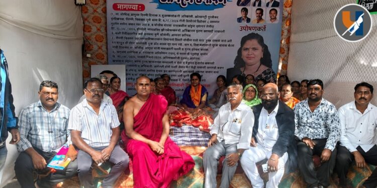 पिंपरी: एसआरए प्रकल्पाला स्थगिती व बेकायदेशीर वृक्षतोडीवर कारवाईच्या मागणीसाठी शारदा बनसोडे उपोषणावर