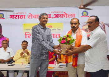 वंचित बहुजन आघाडीचे प्रदेशाध्यक्ष राजेंद्र पातोडे यांचा मराठा सेवा संघाच्या वतीने भव्य सत्कार संपन्न
