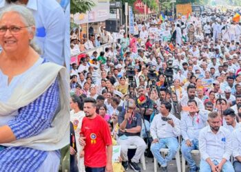 इराणच्या समर्थनात वंचित बहुजन आघाडीचे जन आंदोलन; CSMT येथे अंजलीताई आंबेडकर यांची उपस्थिती